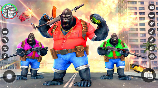 Gorilla Fighting: Hero Game screenshot