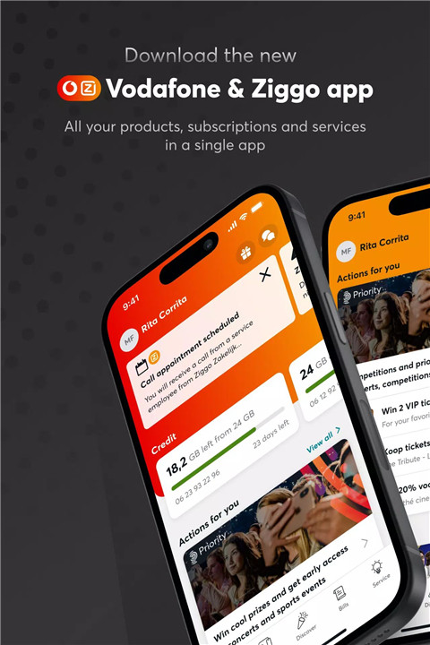 Vodafone & Ziggo screenshot