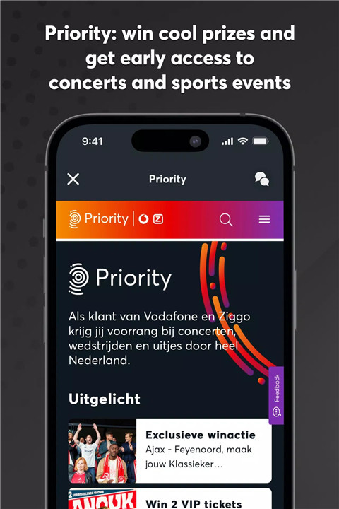 Vodafone & Ziggo screenshot