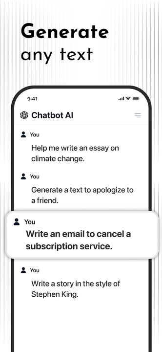 Chatbot AI - Search Assistant screenshot