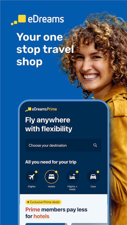 eDreams: Flights, Hotels, Cars screenshot