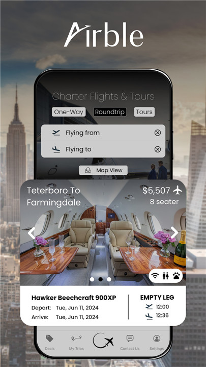 Airble: Charter Flight Booking screenshot