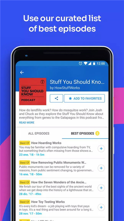 Podcast App screenshot