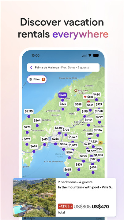 Vacation Rentals - HomeToGo screenshot