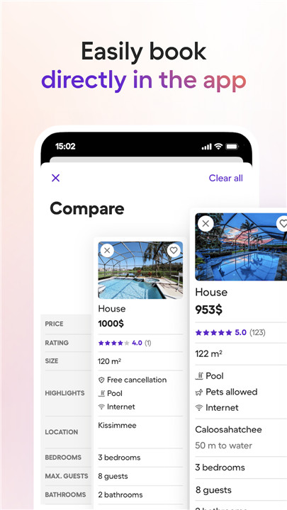 Vacation Rentals - HomeToGo screenshot