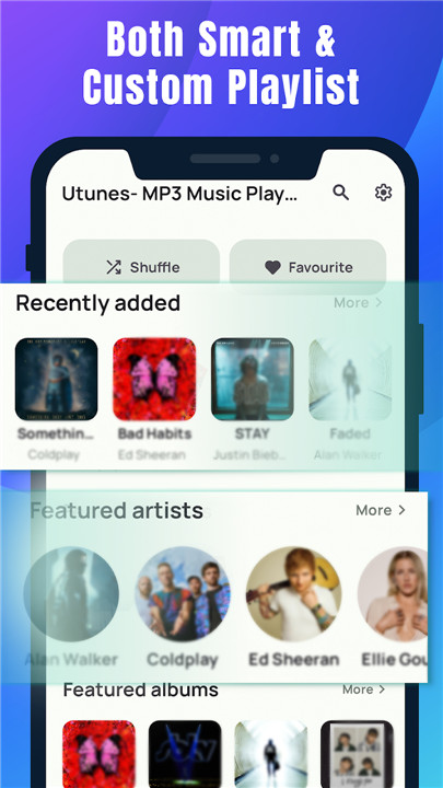 Utunes-MP3 Music Player screenshot