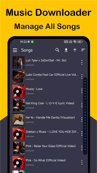 Music Holic Offline Mp3 Player screenshot