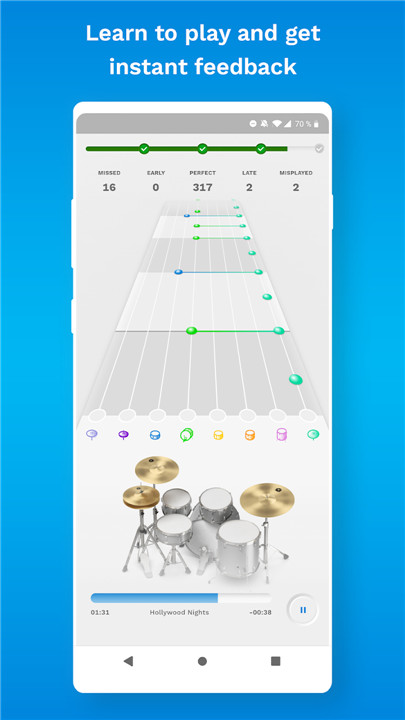 Freedrum Studio: Drum Lessons screenshot