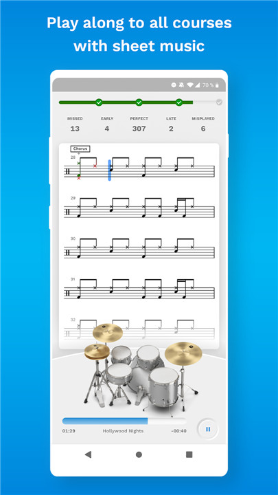 Freedrum Studio: Drum Lessons screenshot