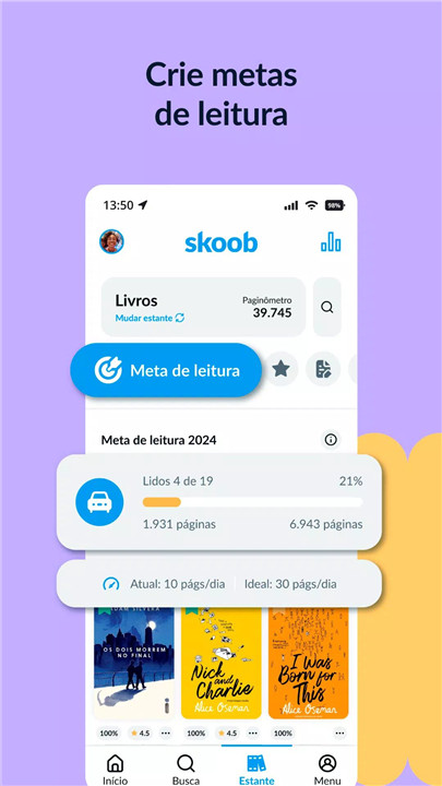 Skoob screenshot