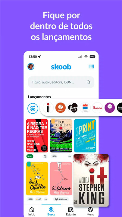 Skoob screenshot