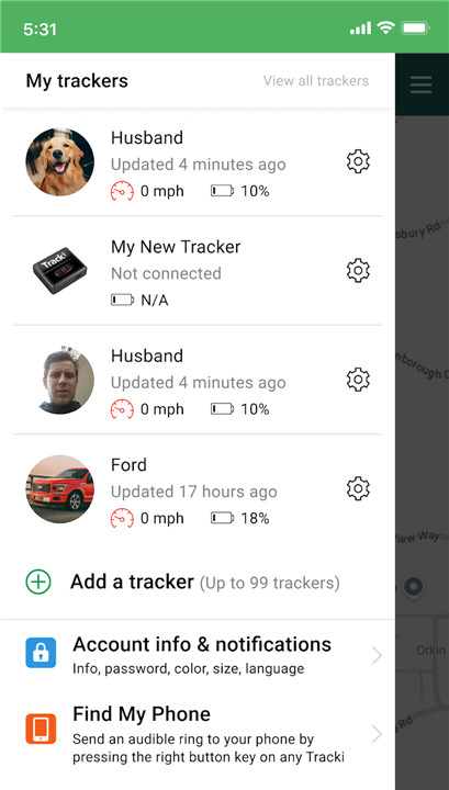 Tracki GPS – Track cars, kids screenshot