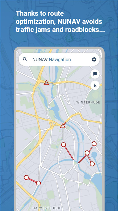 NUNAV Navigation screenshot