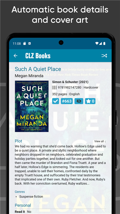 CLZ Books - library organizer screenshot