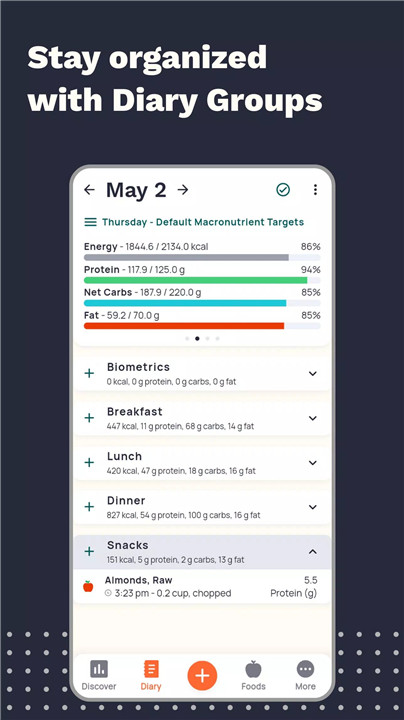 Calorie Counter by Cronometer screenshot