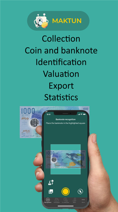 Maktun: coin and note search screenshot