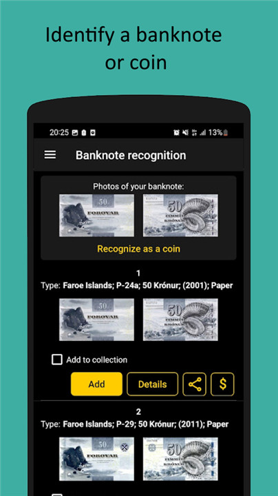 Maktun: coin and note search screenshot