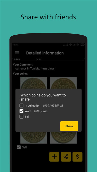 Maktun: coin and note search screenshot