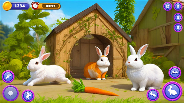 Cute Bunny Life Simulator 3D screenshot