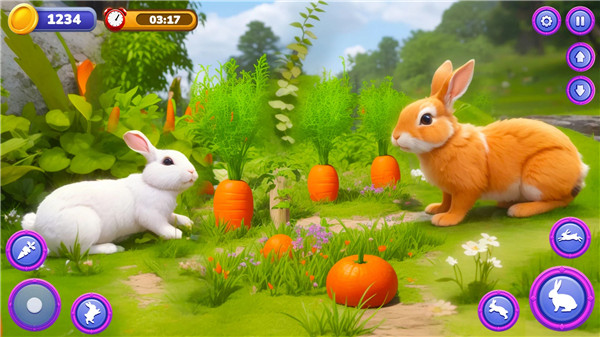 Cute Bunny Life Simulator 3D screenshot