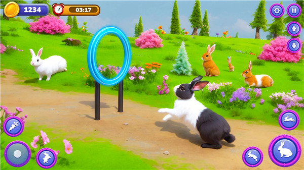 Cute Bunny Life Simulator 3D screenshot