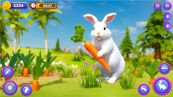 Cute Bunny Life Simulator 3D screenshot