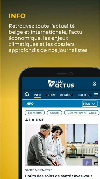 RTBF Actus screenshot