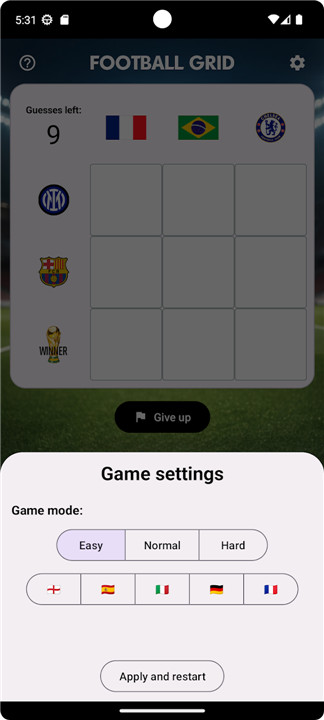 Football Grid screenshot