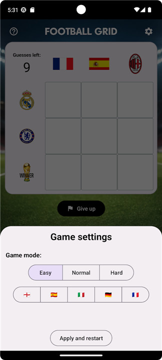 Football Grid screenshot