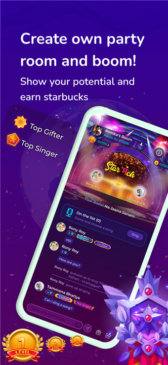 StarManch: Sing Karaoke & Chat screenshot