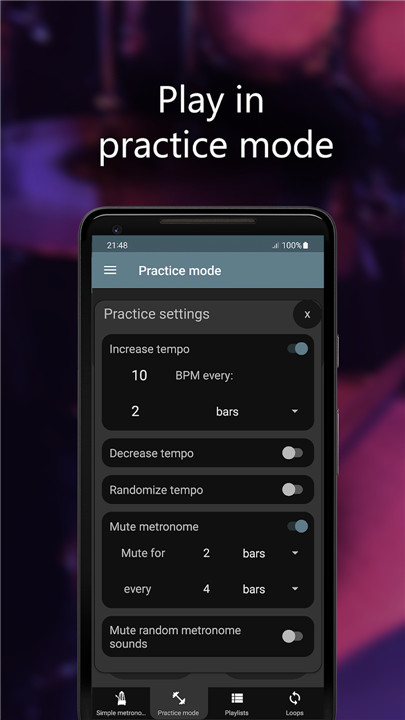 Camtronome - Pro Metronome screenshot