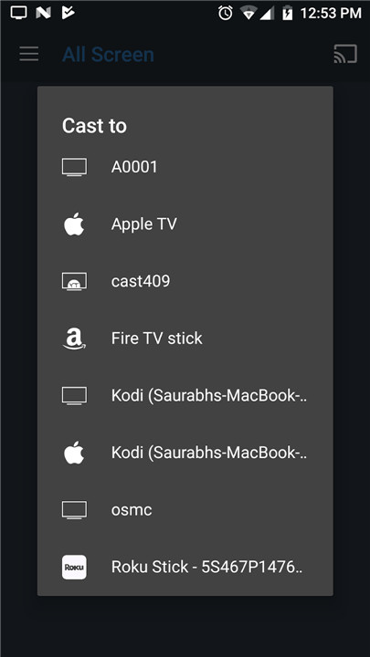 All Screen Cast to TV Roku screenshot