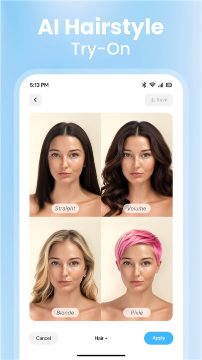 Hair Styler App - AI Hairstyle screenshot