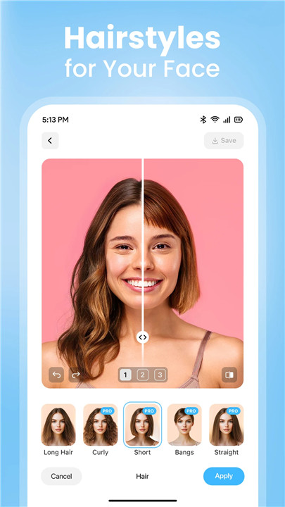 Hair Styler App - AI Hairstyle screenshot