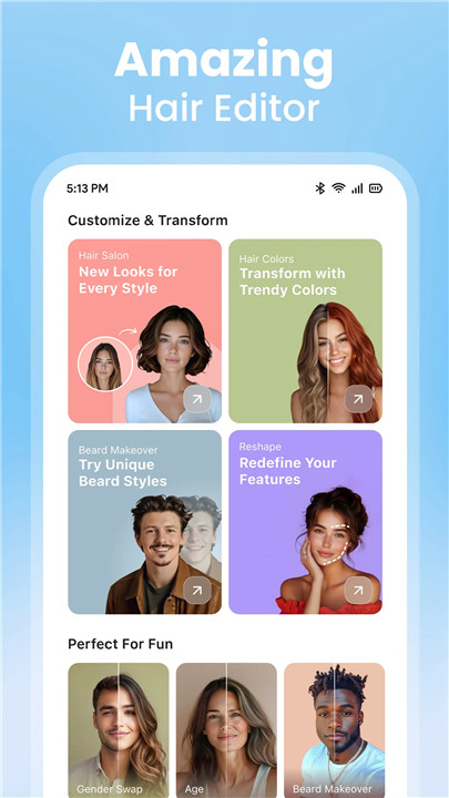 Hair Styler App - AI Hairstyle screenshot