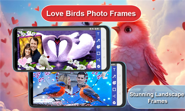 Love Birds Photo Frames screenshot