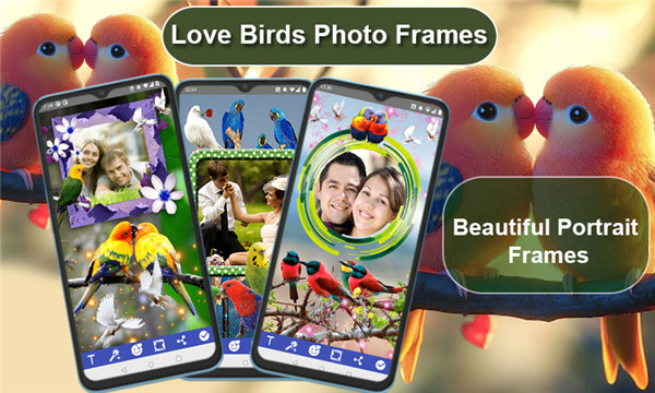 Love Birds Photo Frames screenshot