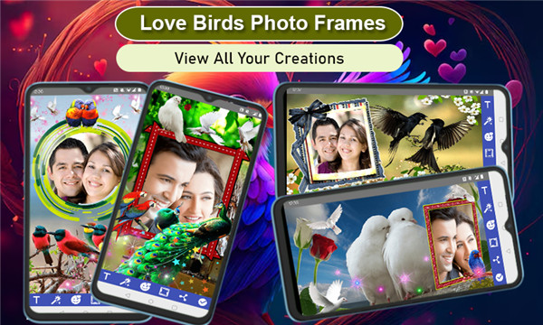 Love Birds Photo Frames screenshot