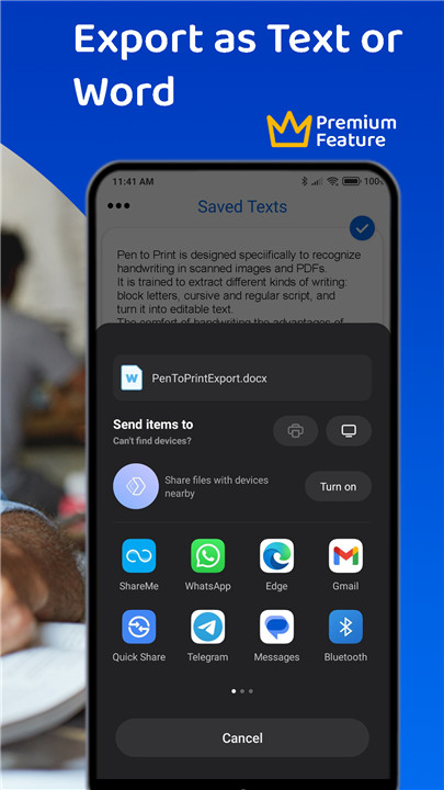 PenToPRINT Handwriting to Text screenshot