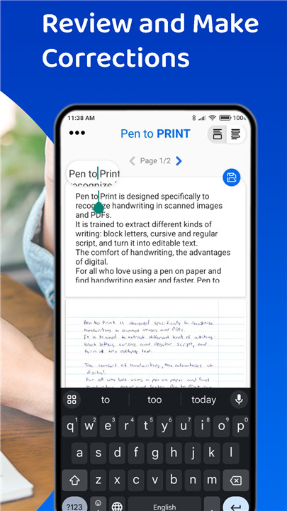 PenToPRINT Handwriting to Text screenshot