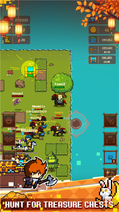 Treasure Hunter: Pixel MMO RPG screenshot