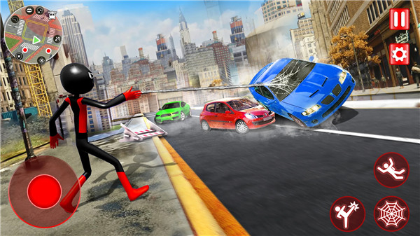 Spider Stickman Rope Hero Game screenshot