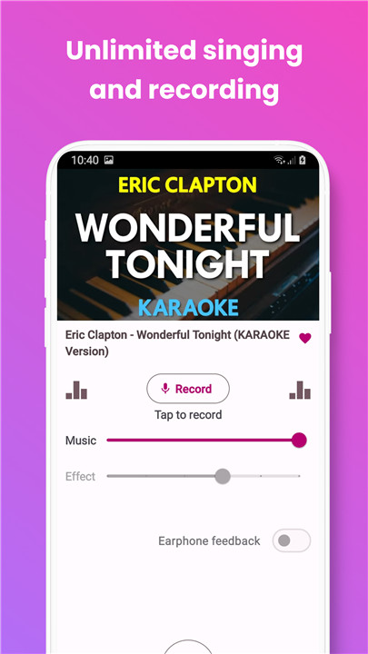 Karaoke Pro sing & record live screenshot