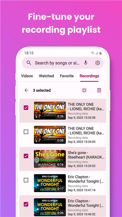 Karaoke Pro sing & record live screenshot