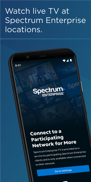 Spectrum Enterprise TV screenshot