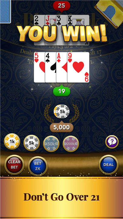 Blackjack Card Game screenshot