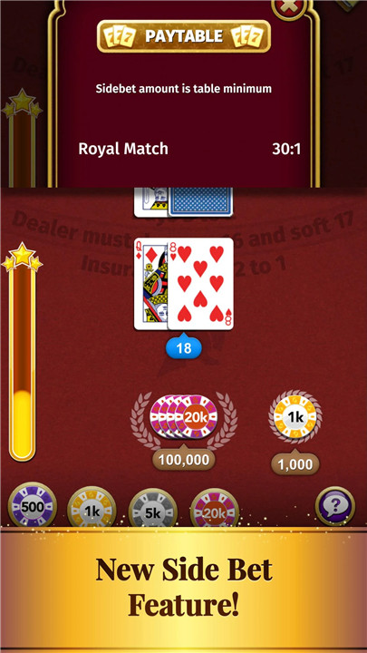 Blackjack Card Game screenshot