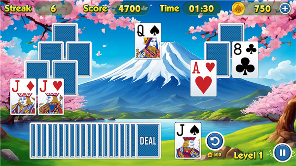 TriPeaks Solitaire Challenge screenshot