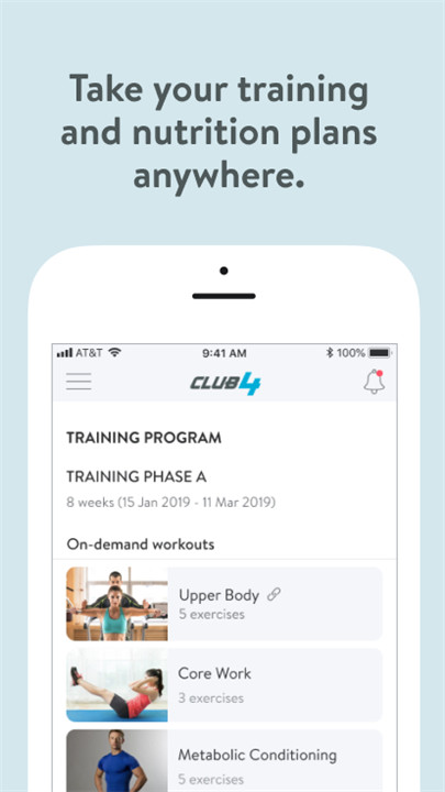 Club4 App screenshot