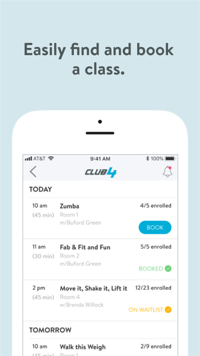 Club4 App screenshot